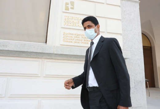 나세르 알 켈라이피 파리 생제르맹 회장이 최대 28개월의 징역형을 선고받을 위기에 봉착했다. /사진=로이터