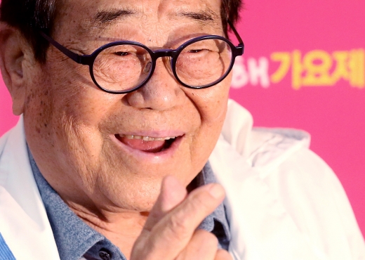 '국민 MC' 송해(95)가 코로나19 장기화로 어려움을 겪는 이웃을 위해 마스크 10만장을 기부했다. /사진=스타뉴스