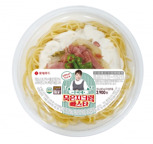 븐일레븐은 ‘맛 홍보대사’인 배우 김수미와 함께 퓨전 콘셉트의 조리면 상품을 선보였다./사진=세븐일레븐 