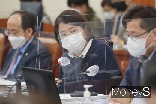 [머니S포토] 질의 하는 용혜인 기본소득당 의원