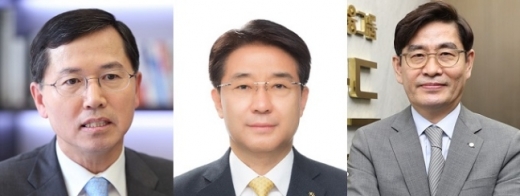 왼쪽부터 임영진 신한카드 사장, 이동철 KB국민카드 사장, 정원재 우리카드 사장 /사진=각사