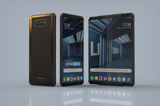 LG 롤러블폰 렌더링 이미지 /사진=레츠고디지털