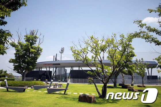 프로야구 두산 베어스가 2군 구장인 베어스 파크를 최근 캠코에 매각한 것으로 확인됐다. /사진=뉴스1(두산 베어스 제공)