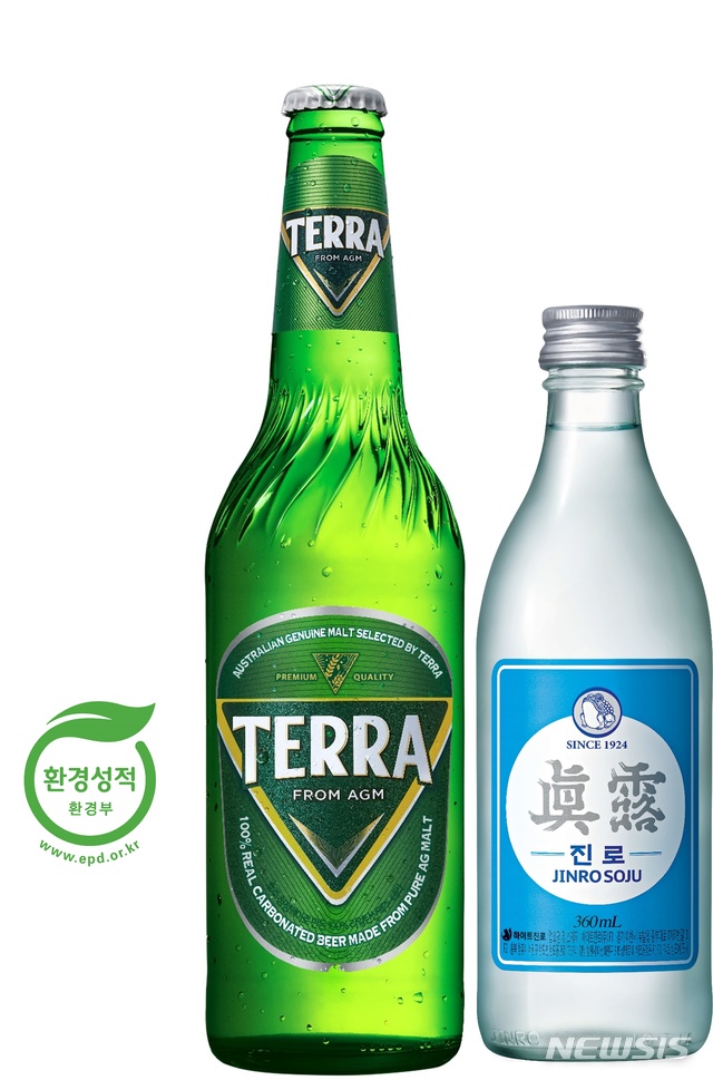 맥주 '테라'와 소주 '진로이즈백'/사진=뉴시스