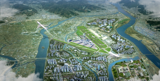 국무총리실 산하 김해신공항 검증위원회가 지난 17일 계획안의 사실상 백지화를 선언하면서 차기 신공항 선정에 관심이 쏠린다. 사진은 김해신공항 조감도. /사진제공=부산시