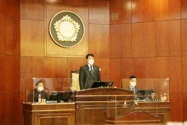 이철영 의장이 개회식을 하고있다. / 사진제공=남양주시의회