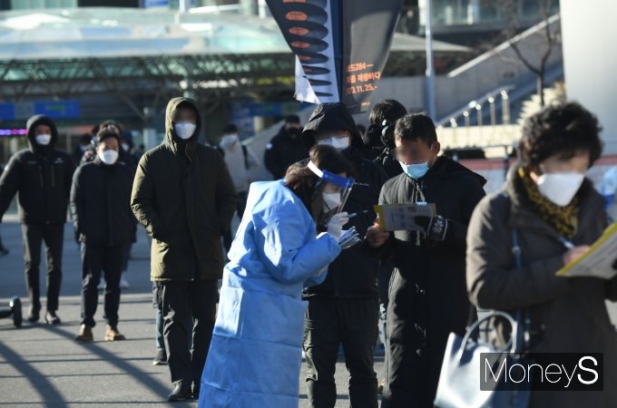 [머니S포토] 서울역 코로나19 임시 선별검사소 운영 시작