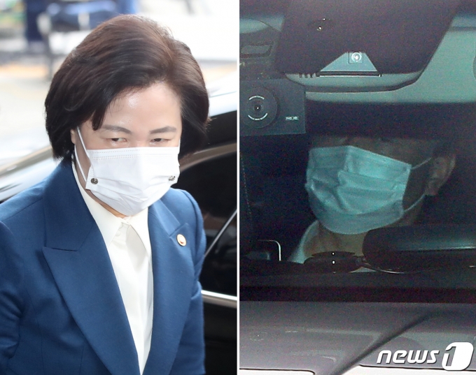 윤석열 검찰총장이 검사징계위원회에 불참한다. 사진은 추미애(왼쪽) 법무부 장관과 윤 총장. /사진=뉴스1