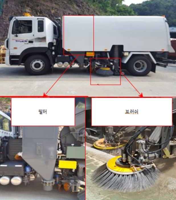 진공노면청소차. / 사진제공=경기도 