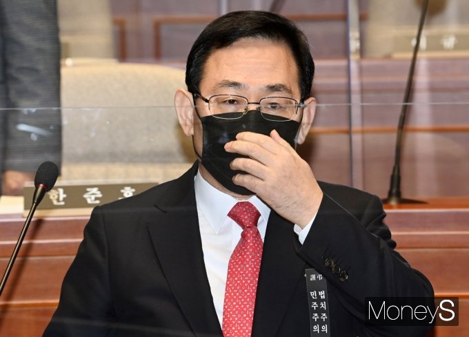 [머니S포토] 주호영, 원내대표직 사의표명