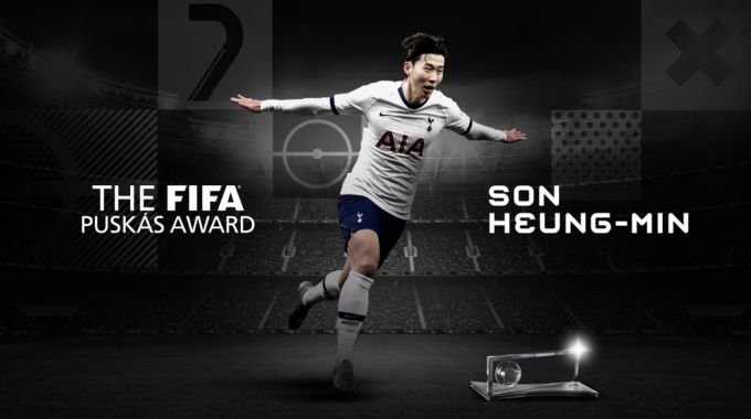 토트넘 홋스퍼 공격수 손흥민이 2020 FIFA 푸스카스상 수상자에 등극했다. /사진=FIFA 공식 홈페이지