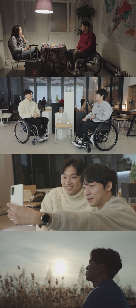 하반신 마비를 겪고 있는 유튜버 박위와 박진희의 남다른 인연이 공개됐다. /사진=SBS 제공