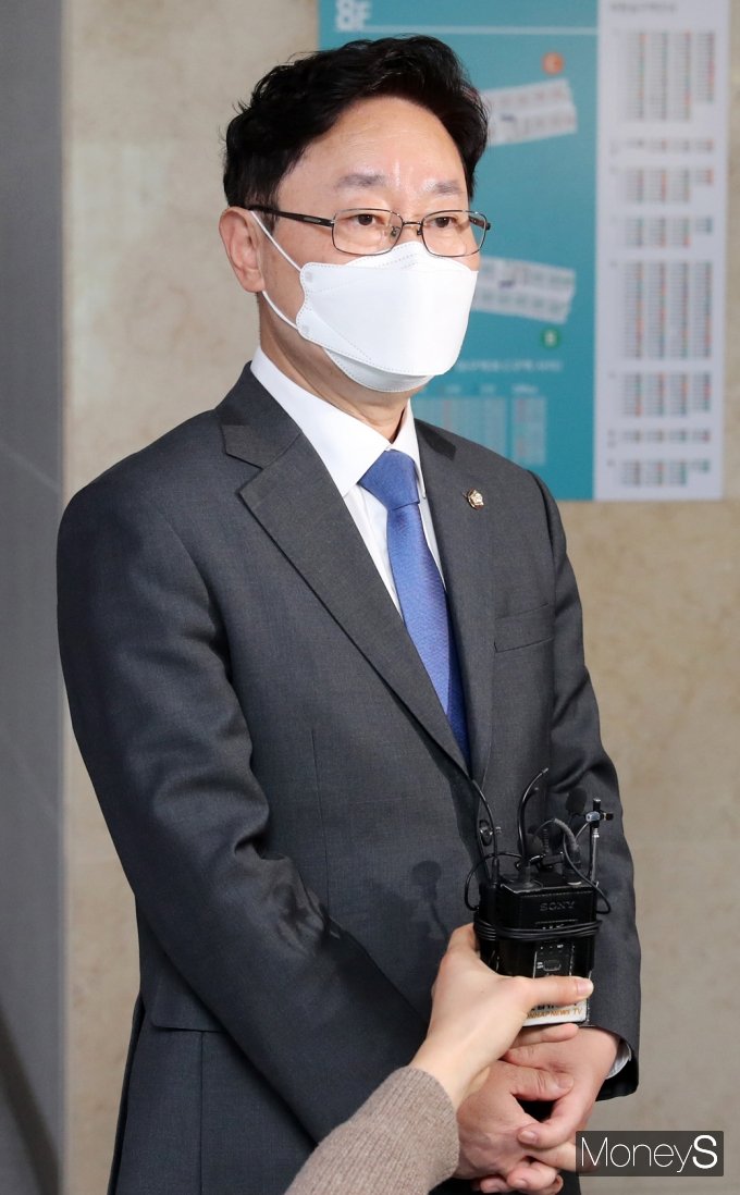 [머니S포토] 박범계 '검찰개혁 시즌2 입법'…
