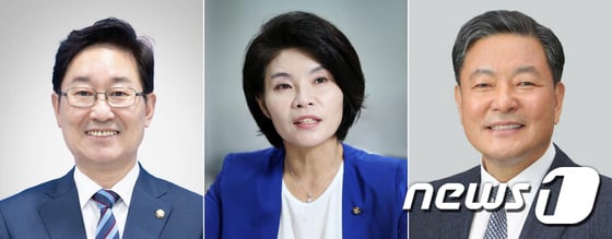 문재인 대통령이 법무부 장관 후보자에 박범계 국회의원(왼쪽부터), 환경부 장관 후보자에 한정애 국회의원, 국가보훈처장에 황기철 전 해군참모총장을 내정했다. /사진=뉴스1(청와대)