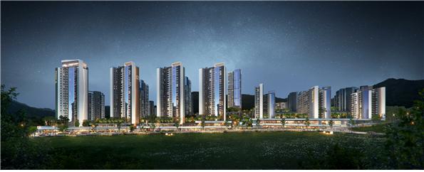 상계2구역 재개발은 10만842㎡ 부지에 총 2200가구 지하 8층~지상 25층 아파트 22개동과 부대복리시설을 건축하는 사업이다. 조합원분 1430가구와 임대 519가구, 251가구가 일반분양 될 예정이다. 총 공사금액은 4776억원(VAT 제외) 규모다. /사진제공=대우건설