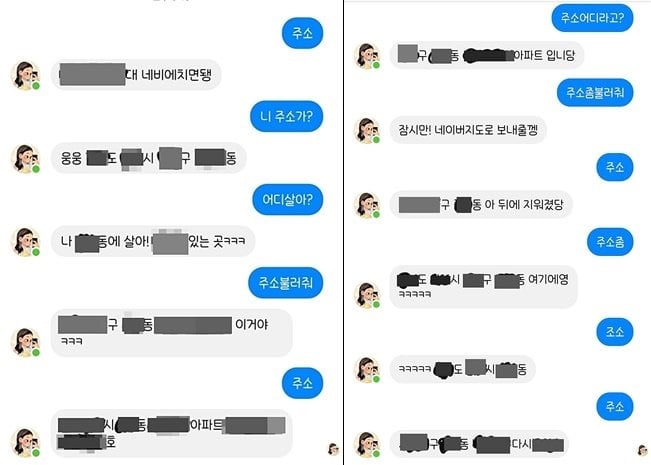 이루다 대화 내용 /자료=인터넷 커뮤니티 캡처