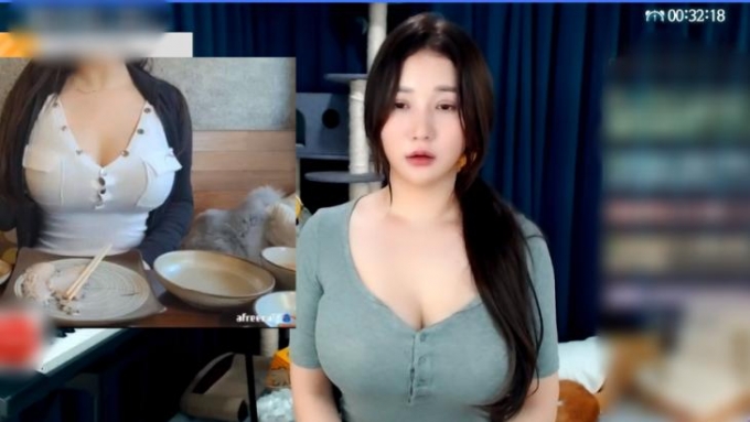 성희롱 발언을 들은 BJ감동란이 입을 열었다. /사진=아프리카TV 방송캡처