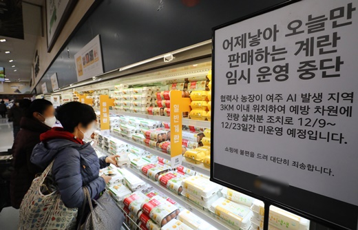  AI 확산 여파로 지난 9일부터 오는 23일까지 '어제 낳아 오늘만 판매하는 계란'의 판매를 중단했다. /사진=뉴스1