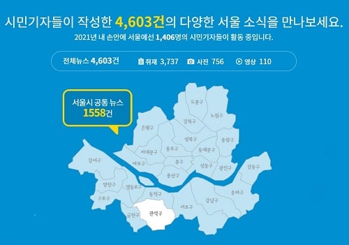 서울시는 2021년에 활동할 ‘서울시민기자’ 1406명 모집을 완료하고, 본격적인 시민기자 활동을 시작한다고 밝혔다./사진제공=서울시