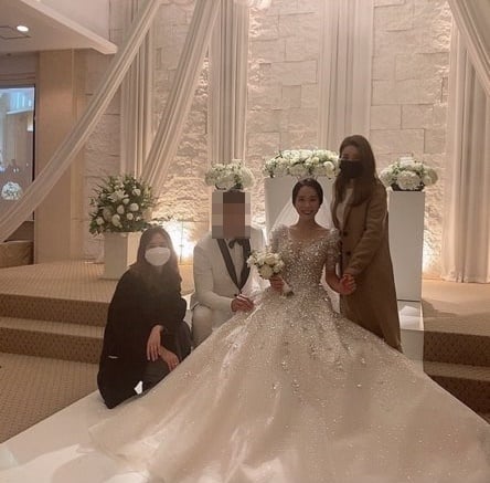 쥬얼리 출신 가수 서인영이 조민아의 결혼식에 참석했다. /사진=서인영 인스타그램 