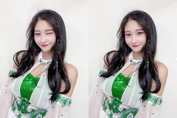 치어리더 유세리의 미모가 돋보인다. /사진=치어리더 유세리 인스타그램
