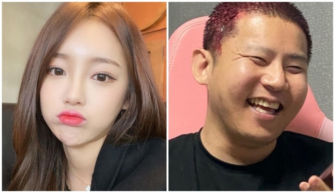 BJ 외질혜(왼쪽)가 개그우먼 비하 발언 논란을 빚은 남편 철구를 옹호했던 것에 대해 다시 한번 사과했다. /사진=외질혜 인스타그램