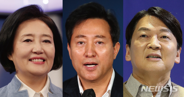 안철수 국민의당 후보 관련주가 일제히 하락세다. 최근 여론조사에서 안 후보가 오세훈 국민의당 후보, 박영선 더불어민주당 후보에 밀리는 모습을 보이고 있기 때문이다./사진=뉴시스 