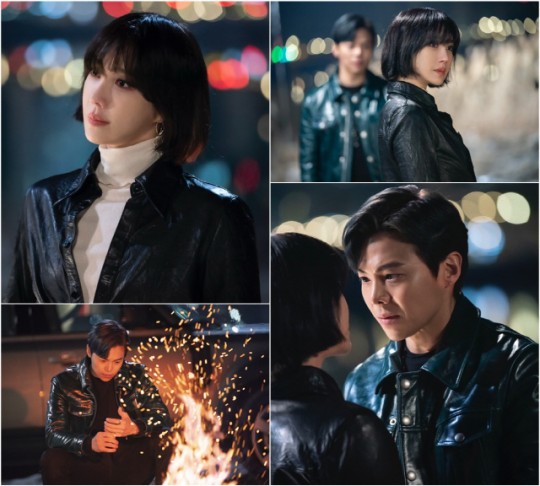 이지아와 박은석의 스틸컷이 공개됐다. /사진=SBS 제공