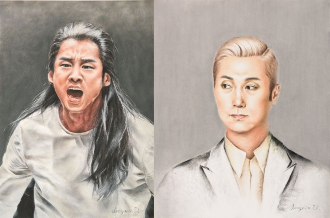 연극 '조씨고아, 복수의 씨앗'에서 조삭(왼쪽), 연극 '오셀로'의 이야고(이동민 디자이너)© 뉴스1