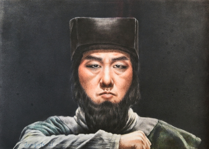 연극 '조씨고아, 복수의 씨앗'에서 영공의 신하(이동민 디자이너)© 뉴스1