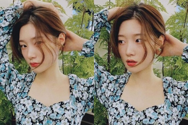 정채연의 화사한 미모가 눈길을 끈다. /사진=정채연 인스타그램