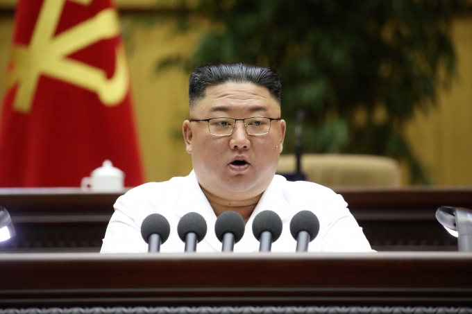 외교부가 권정근 북한 외무성 미국 담당 국장이 조 바이든 미국 대통령의 발언을 강하게 비판한 데 대한 공식 입장을 내놨다. 사진은 김정은 북한 노동당 총비서. /사진=뉴스1(노동신문)