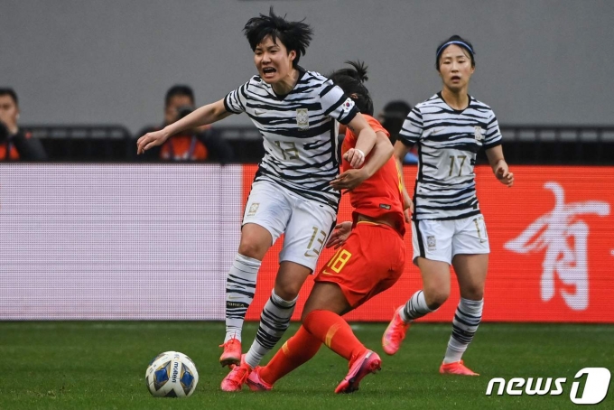 도쿄 올림픽 최종예선에서 활약했던 이금민 © AFP=뉴스1
