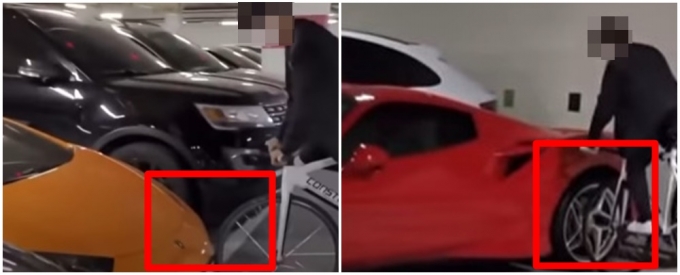 슈퍼카에 고의로 자전거 들이받는 이상한 학생 - 머니S 슈퍼카에 고의로 자전거 들이받는 이상한 학생 - 머니S