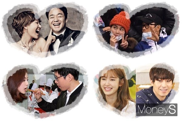'부부의 날'을 맞아 사랑꾼 연예인 부부를 살펴봤다. 사진은 백종원 소유진 부부, 이민정 이병헌 부부, 에릭 나혜미 부부, 홍은희 유준상 부부(왼쪽부터 상단부터 시계방향). /사진=아시아브릿지컨텐츠 제공, 평창사진공동취재단 제공, KBS 제공, 임한별 기자