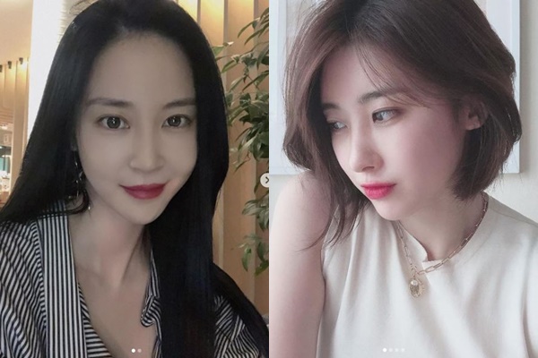 나인뮤지스 전 멤버 이샘(본명 이현주)이 특정 멤버를 향한 SNS 저격글을 올렸던 것에 사과했다. 사진은 이샘과 문현아. /사진=이샘, 문현아 인스타그램