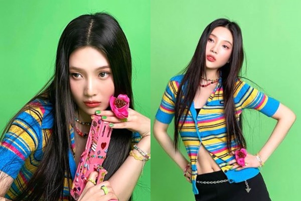 레드벨벳 멤버 조이의 상큼한 미소가 눈길을 끈다. /사진=조이 인스타그램