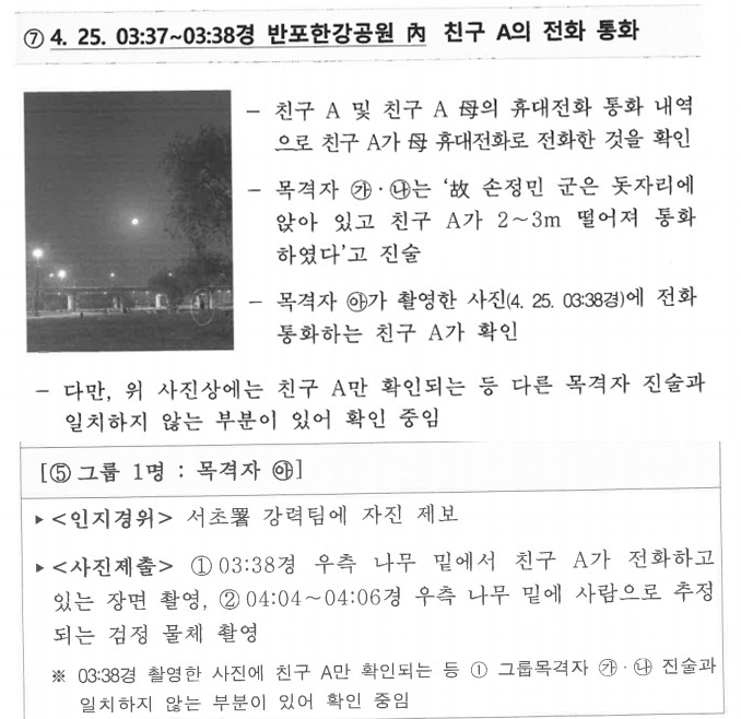 1일 손씨는 자신의 블로그에 경찰이 제공한 CCTV 자료에서 정민씨의 모습을 확인할 수 없었다고 밝혔다. 사진은 경찰이 손씨에게 제공한 자료. /사진=손현씨 블로그 캡처