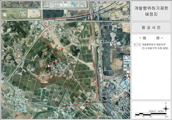 평택시는 평택지제, 안중역세권 도시개발사업 예정지를 '개발 행위허가 제한지역'으로 지정한다고 13일 밝혔다. / 사진제공=평택시