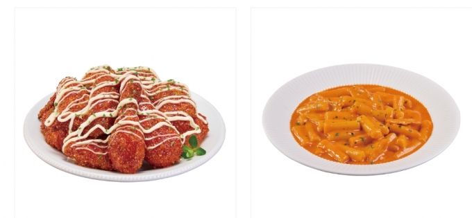맛닭꼬가 최근 새롭게 선보인 신메뉴 '트리플 현미베이크'와 '로제떡볶이' (홈페이지 캡쳐)