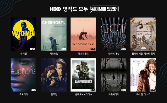 온라인동영상서비스(OTT) 웨이브가 HBO와 대규모 콘텐츠 공급 계약을 체결했다고 20일 밝혔다. /사진제공=웨이브