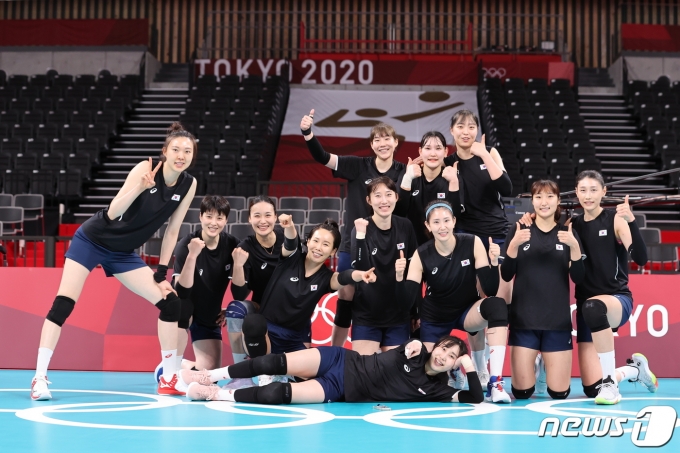 [사진] 대한민국 여자배구 대표팀 '도쿄에서 승리한다'