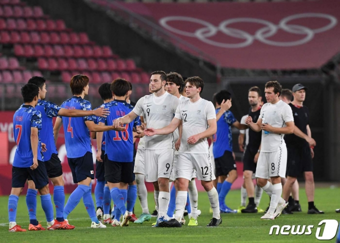 일본과 뉴질랜드의 경기 모습 © AFP=뉴스1