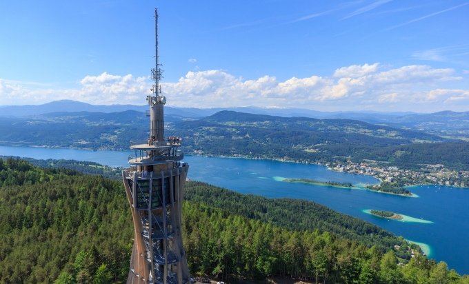 피라미덴코겔에서 내려다보는 뵈르트 호 전경 © Wörthersee Tourismus GmbH_Gert Steinthaler