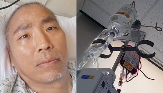 폐암 말기 진단을 받고 투병 중인 가수 겸 개그맨 김철민이 아무 말 없이 라이브방송을 진행했다. /사진=김철민 페이스북