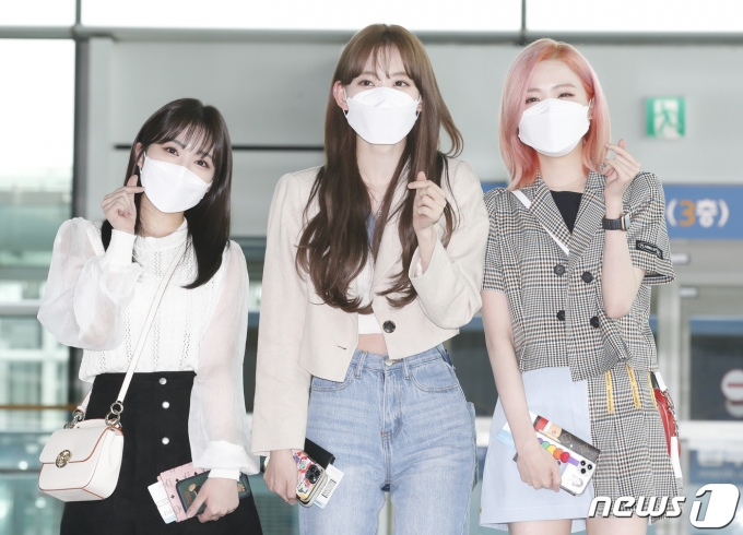 아이즈원 야부키 나코(왼쪽부터), 미야와키 사쿠라, 혼다 히토미/뉴스1 © News1 권현진 기자
