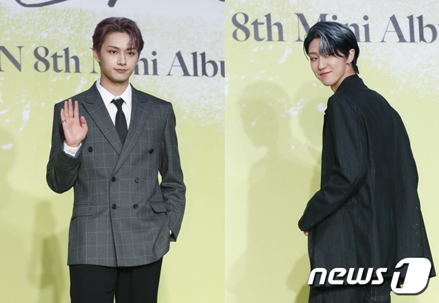세븐틴 멤버 (왼쪽부터) 준, 디에잇 © 뉴스1