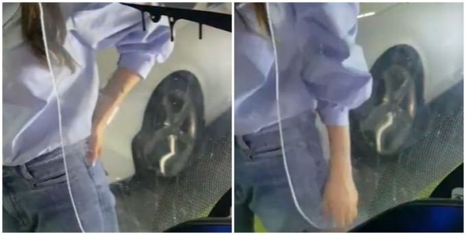 지난 6일 각종 커뮤니티에 오토바이 운전자와 차량 운전자의 말싸움 영상이 올라왔다. 오토바이 운전자가 사고가 날뻔했다며 운전 중 전화를 하지 말라고 하자 차량 운전자는 격앙된 반응을 보였다. /사진=커뮤니티 캡처