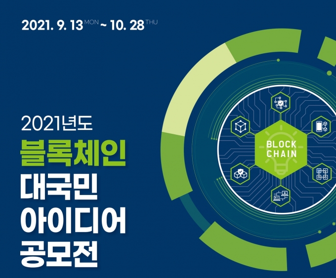 2021년도 블록체인 대국민 아이디어 공모전 포스터. /시진제공=KISA