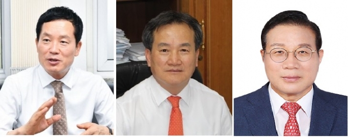 홍순헌 해운대구청장, 남구청장에 도전하는 이희철 전 시의원, 동구청장에 도전하는 김진홍 시의원(왼쪽부터)/사진=머니S DB
